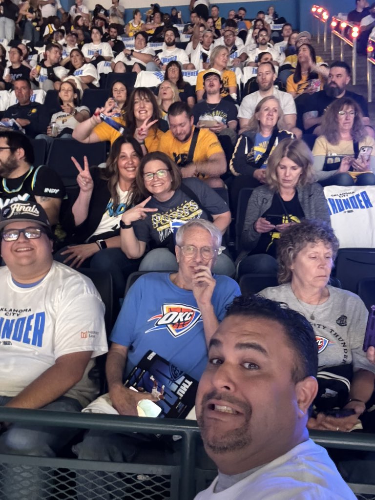 Apparently my section is where they stashed all the Pacers employees. 🙄😩 #NoCers #ThunderUp