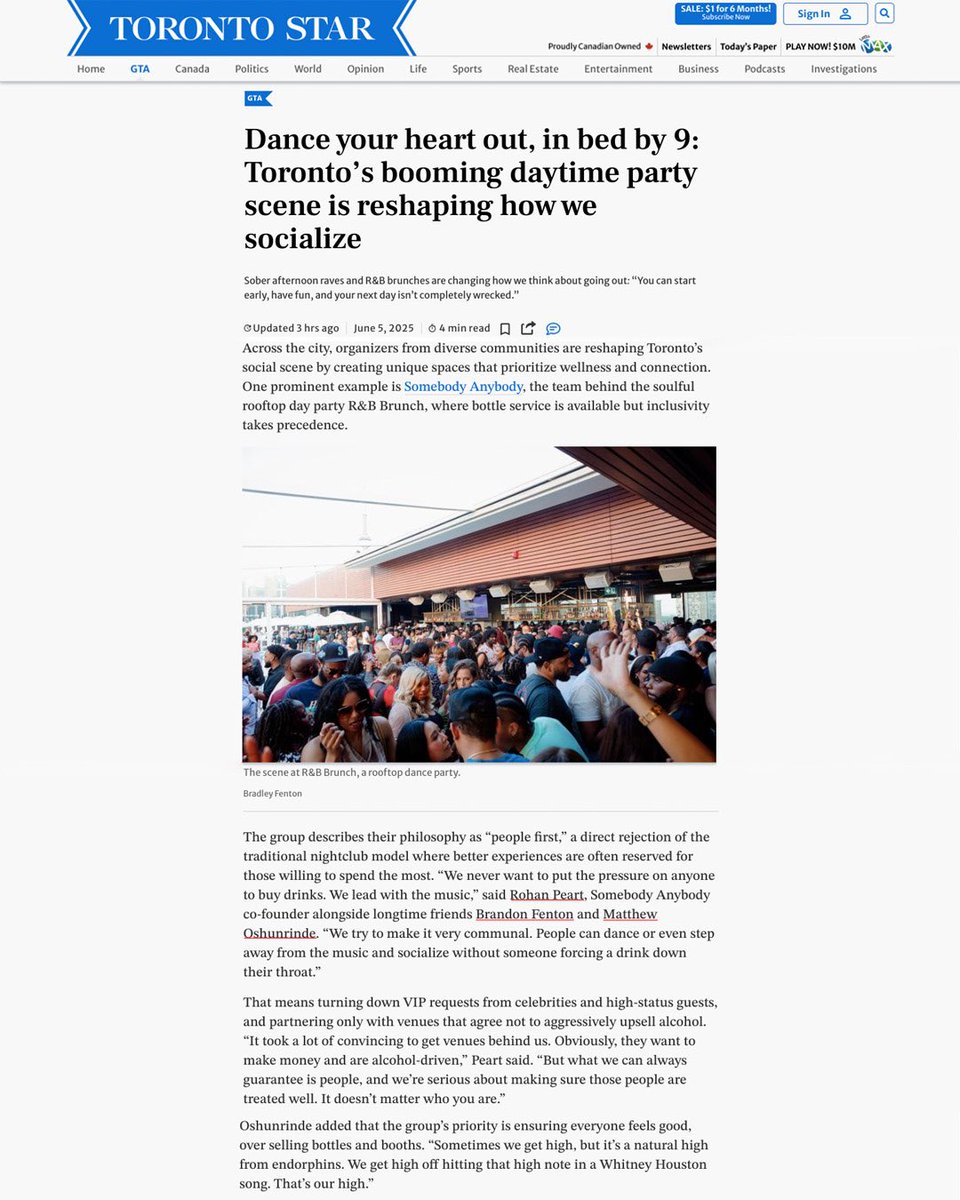 BrandonBillions's tweet photo. Thankyou Toronto star for the feature! 🙏🏿 https://t.co/YHhfs4MKAK