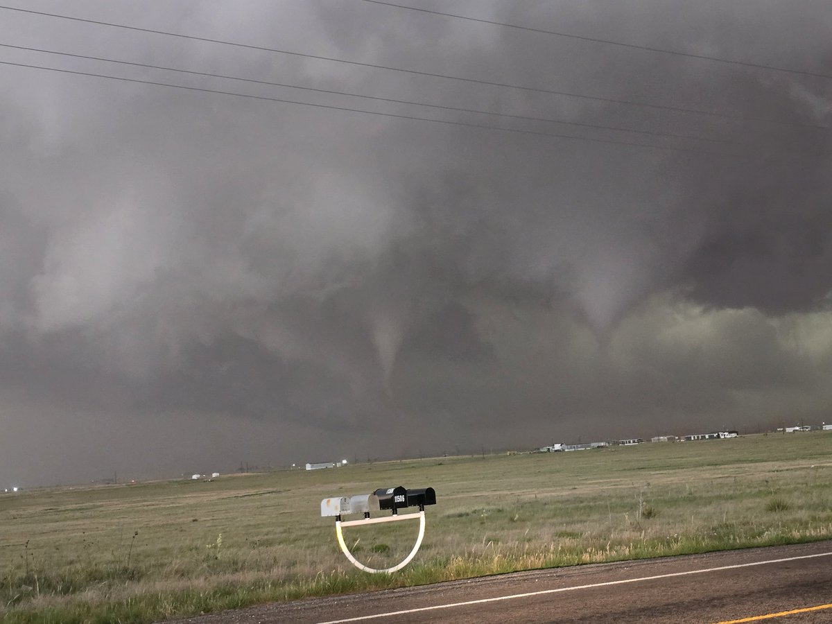 Alex Bartholomew (@alex_bartwx) on Twitter photo Two simultaneous tornadoes NW of Reese Center, TX. <a href="/NWSLubbock/">NWS Lubbock</a> <a href="/TxStormChasers/">Texas Storm Chasers ⚡</a> Two simultaneous tornadoes NW of Reese Center, TX. <a href="/NWSLubbock/">NWS Lubbock</a> <a href="/TxStormChasers/">Texas Storm Chasers ⚡</a>
