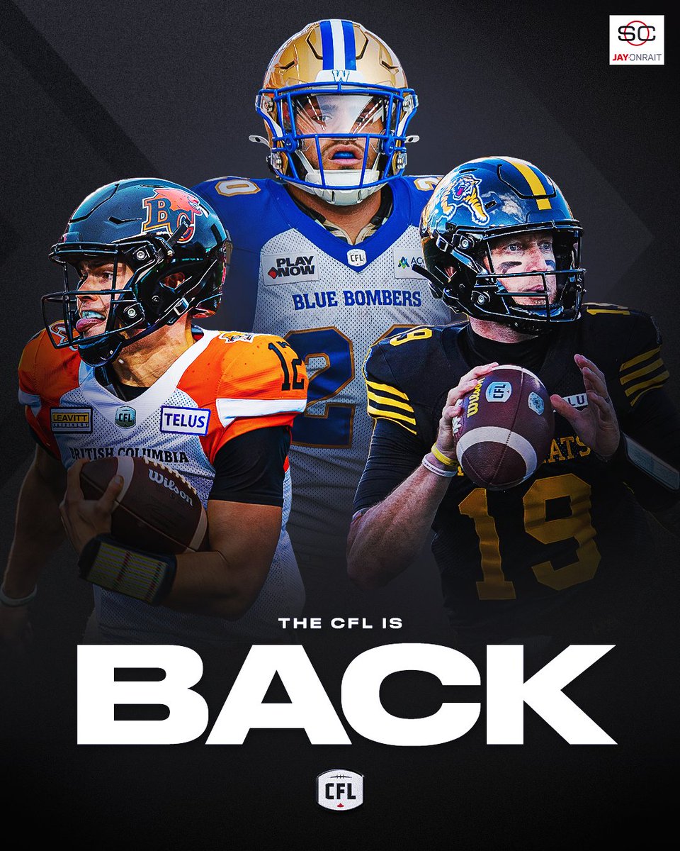 The <a href="/CFL/">CFL</a> returns tonight! 🏈 #CFLKickoff
