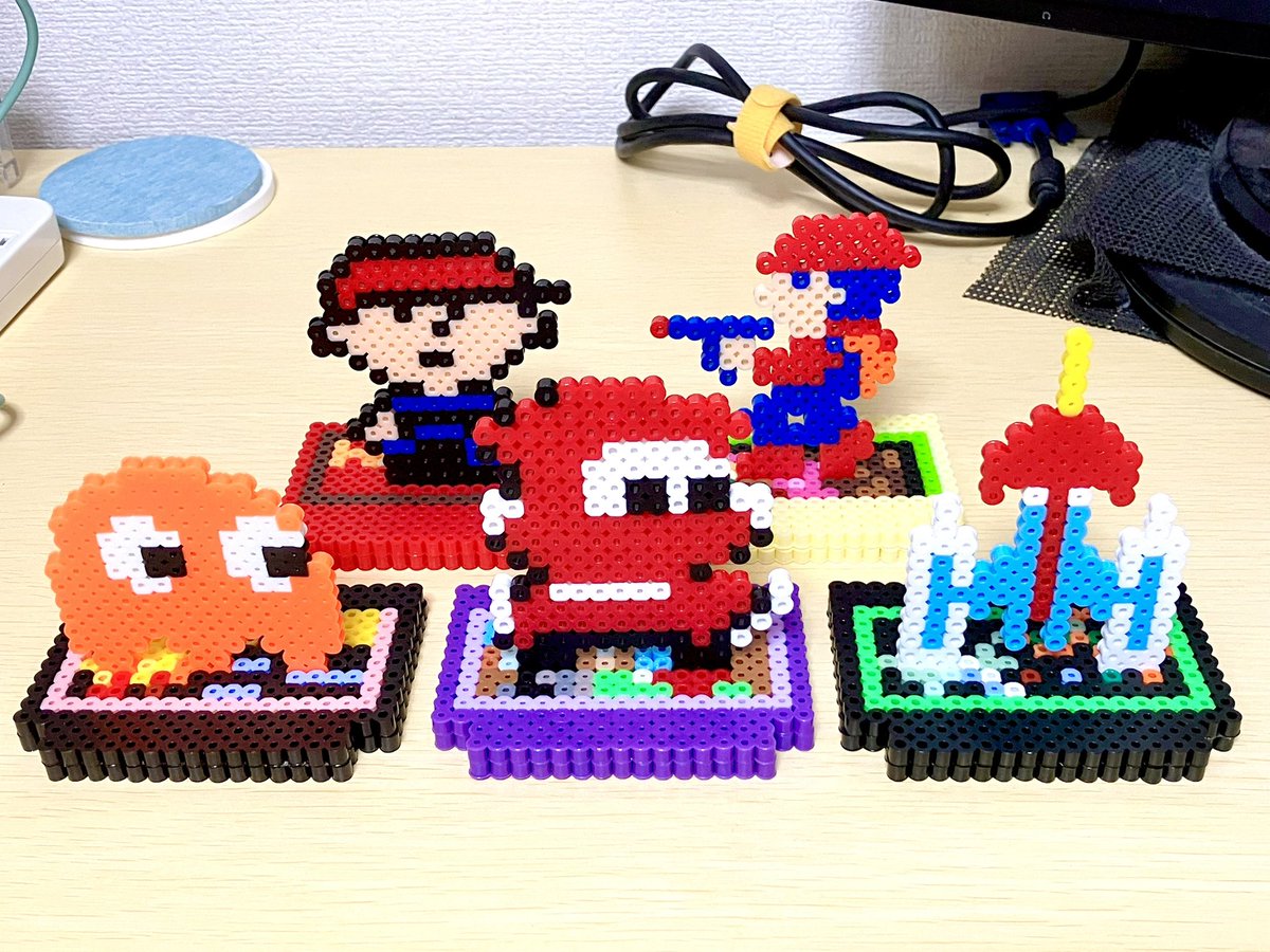 tomohide145's tweet image. #自分だけのアイロンビーズ作品
ビーズの色数やスペースがないので
自分なりの発想で作ってます。
ネタが思いついた時、どう作るか考える
時間が最高に楽しい😃