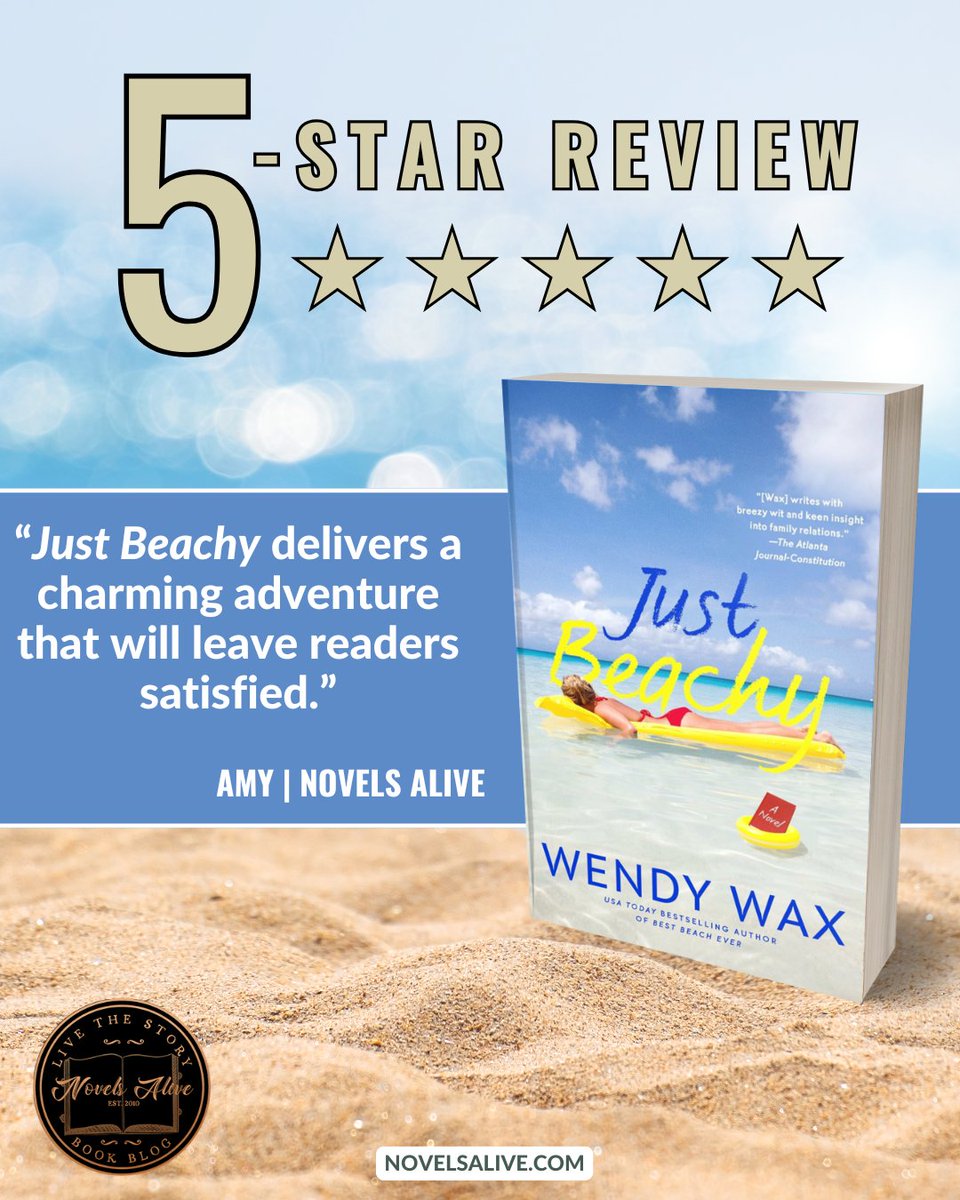 5-STAR REVIEW🌟🌟🌟🌟🌟: JUST BEACHY by Wendy Wax <a href="/Wendy_Wax/">Wendy Wax</a> <a href="/BerkleyPub/">Berkley Publishing</a> 

👉JUST BEACHY delivers a charming adventure that will leave readers satisfied. bit.ly/4kurT0n #bookreview #womensfiction #humorousfiction #friendshipfiction #books #book #reading #booklover #read