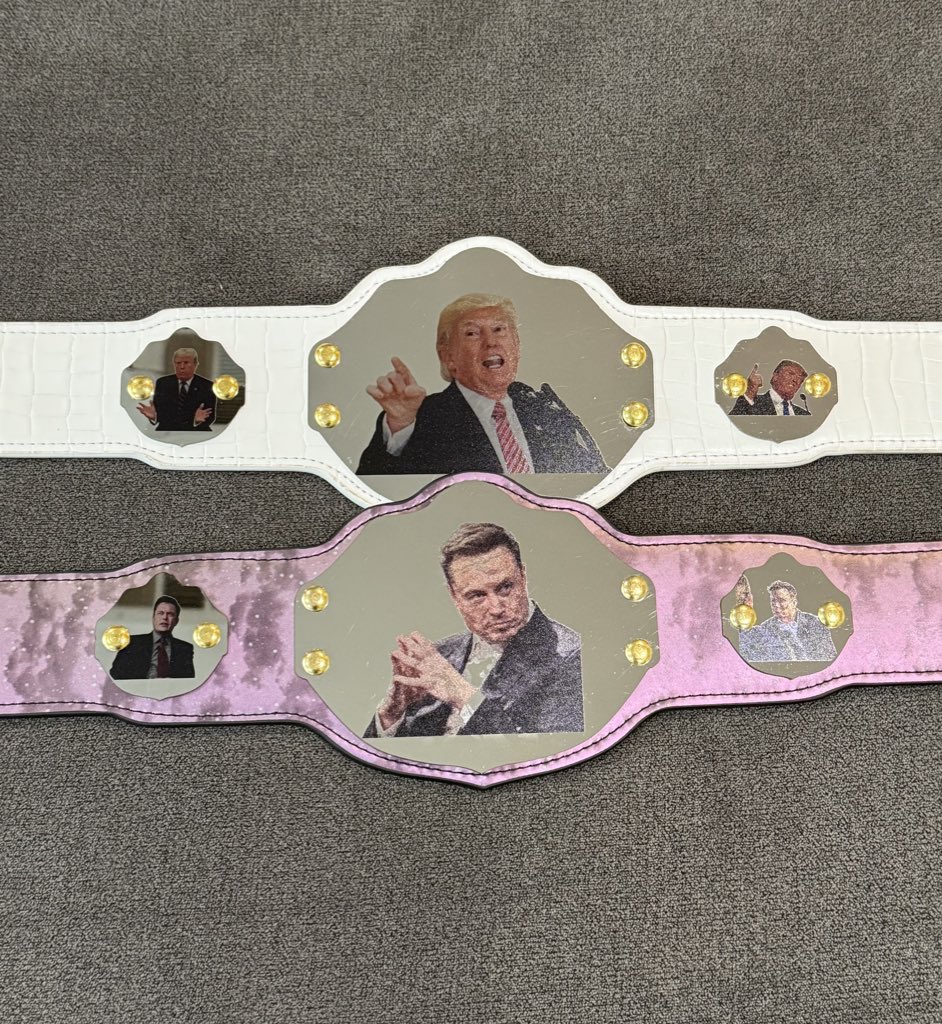 UndisputedBelts's tweet photo. @IAmCryptoSvg @myspacetom @elonmusk @realDonaldTrump Who will take the belt? https://t.co/SO9X6tHASN