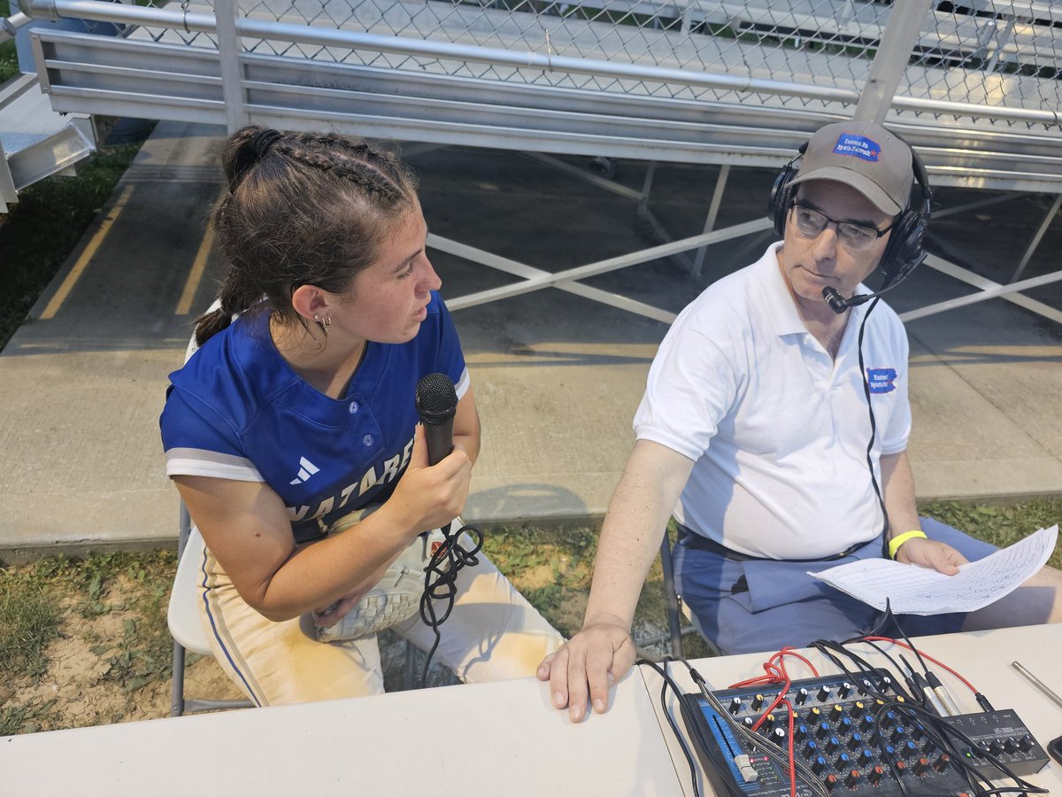 LSVSports's tweet photo. Alina Weaver and Kylie Grover help @NAHSBlueEagles @NazSball @coachgenzale win a state quarterfinal over Cumberland Valley 5-4, hanging on in the 7th! 
Weaver 3/3 2RBI
McNamee and Perillo 2 hits each https://t.co/hD2NZexwts