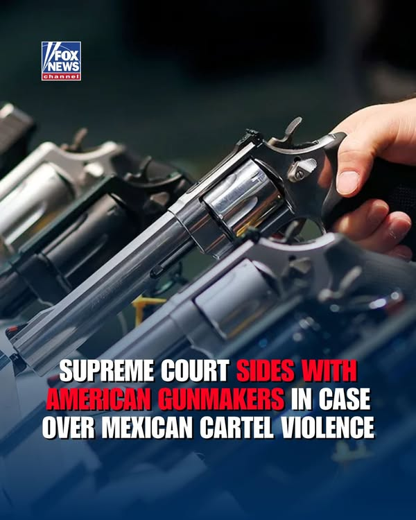 LAWSUIT BLOCKED: The Supreme Court's decision was unanimous, finding that Mexico cannot sue seven American gun manufacturers over allegations they aided violent cartels, who the Donald J. Trump administration has been charging as terrorists over their alleged crimes.