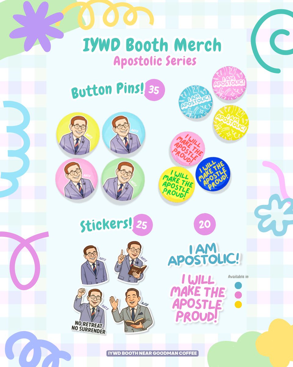 ✨ IYWD Merch Alert! ✨ Get ready to show off your Apostolic pride with our button pins, stickers, and statement pieces — made just for YOU! Grab your faves before they sell out!

#IYWD #IWillMakeTheApostleProud #IamApostolic #PMCC4thWatch