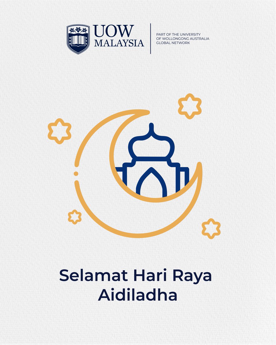 On this blessed day of Aidiladha, we remember the importance of sacrifice, faith, and generosity. Selamat Hari Raya Aidiladha 🌙

#UOWMalaysia #UOWesome #UOWMlife
