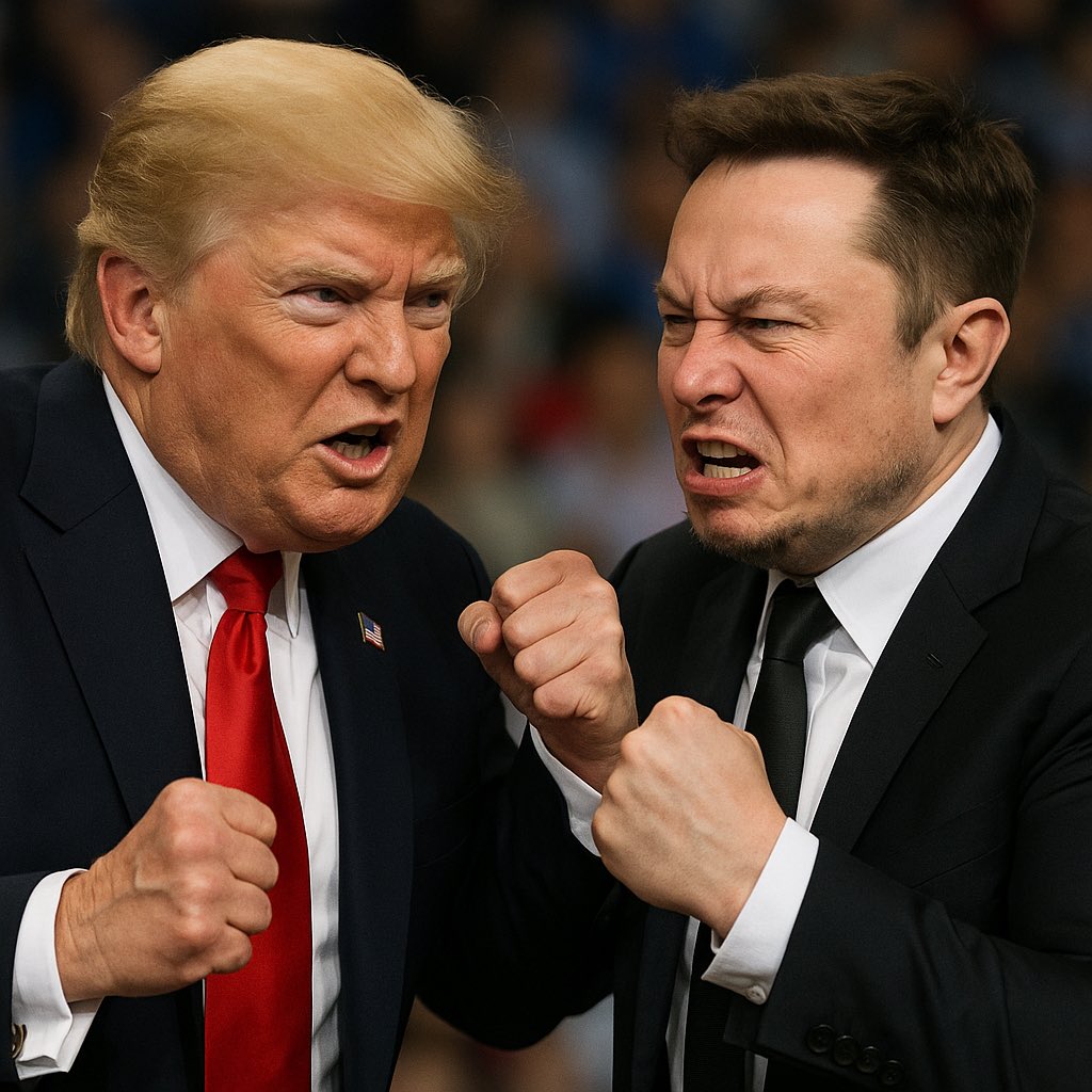 Estoy con Elon, pero en serio, ¿el presidente de EE. UU. y el hombre más rico del mundo peleándose en internet delante de todo el mundo? ¿Como les explico a nuestros hijos mañana que esto de pelarse no está bien?