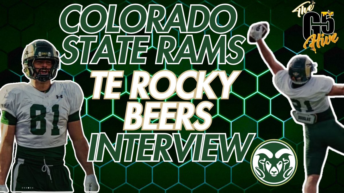 The G5 Hive (@g5hive) on Twitter photo Join Us for a Special Episode as we get to know <a href="/CSUFootball/">Colorado State Football</a> Tight End <a href="/rocky_beers15/">Rocky Beers</a> an BREAKOUT Star in 2025! Now Available on YouTube, Apple & Spotify! While you are there hit that Subscribe button & give us a follow on X! #RamGrit 🐏 #G5Hive youtu.be/q1ty56kE68E Join Us for a Special Episode as we get to know <a href="/CSUFootball/">Colorado State Football</a> Tight End <a href="/rocky_beers15/">Rocky Beers</a> an BREAKOUT Star in 2025! Now Available on YouTube, Apple & Spotify! While you are there hit that Subscribe button & give us a follow on X! #RamGrit 🐏 #G5Hive youtu.be/q1ty56kE68E