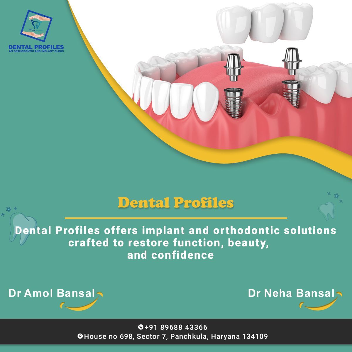 dentalprofilesp's tweet photo. Dental Profiles
Dental Profiles offers implants and orthodontic solutions crafted to restore function, beauty, and confidence

Call us: +91 89688 43366

#dentalprofiles #dentist #dentalclinic #dentaldoctor #dentalhygiene #healthylifestyle #dentalhealth #dentalimplants #dentalcare https://t.co/7cm9u5eYPo
