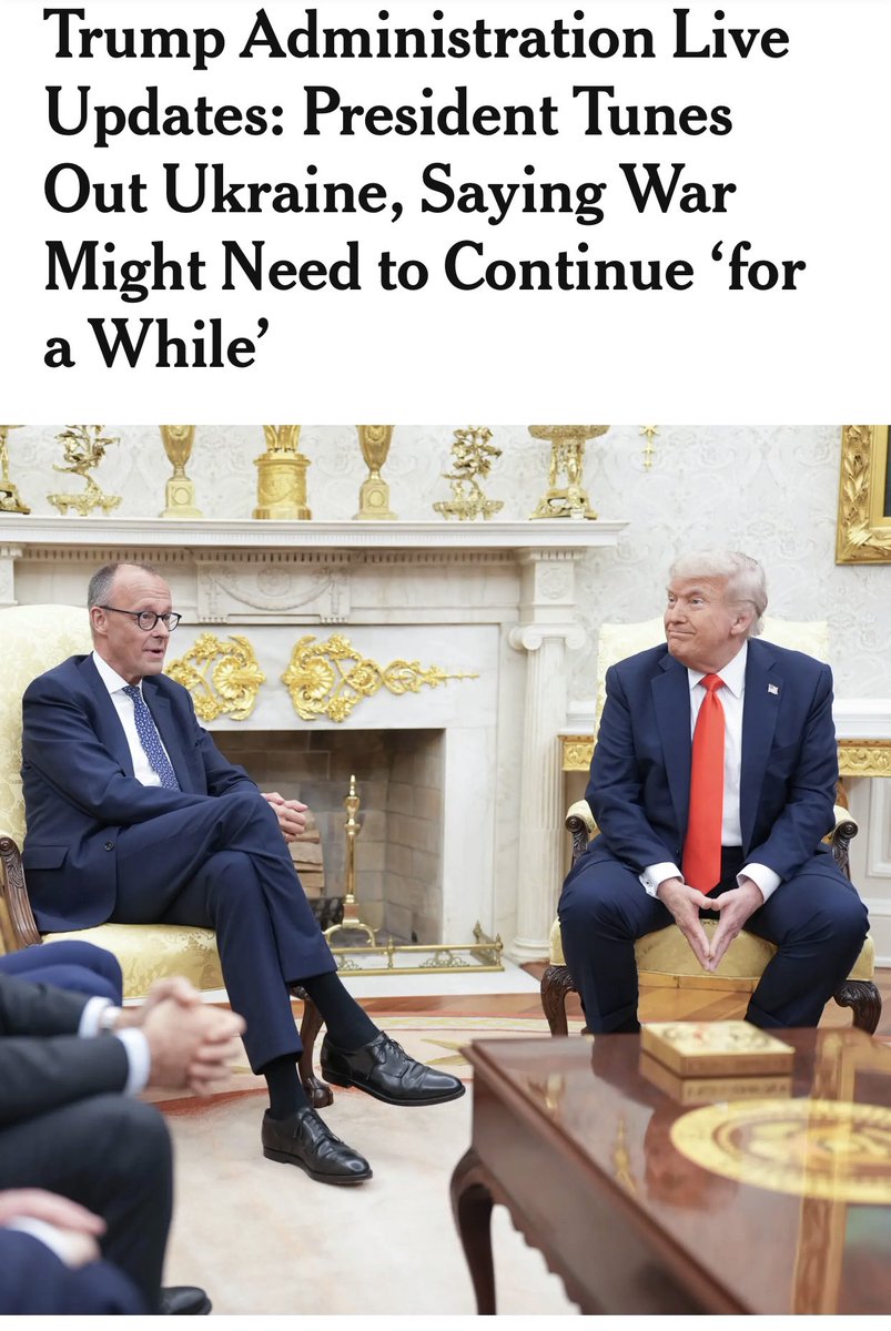 va_shiva's tweet photo. BEFORE being elected, Trump VOWED he'd stop the Russia-Ukraine War in 24 hours(see video).
AFTERgetting elected, he said that VOW was "sarcastic."
NOW, after nearly 5 months of assuming Office, Trump says War will need to "continue."
All theater.
#SaveYourself,
Dr.SHIVA https://t.co/3A4cd8aBPG