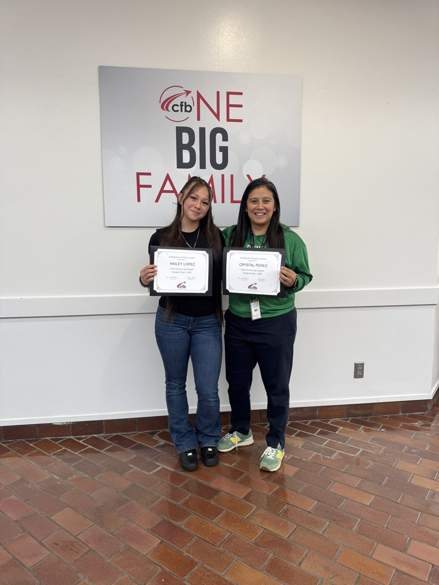 CoachCPerez's tweet image. Flag football was officially recognized at today’s Board meeting. I’m hopeful to see the growth of girls’ flag football from here and excited to watch this talented young lady compete over the next three years.