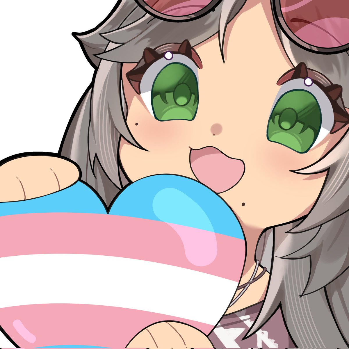 i love this, happy pride month everyone ヾ( ˃ᴗ˂ )◞ • *✰

this emote was done by <a href="/moekits/">kits ♡</a> go check out her art ٩(^ᗜ^ )و ´-