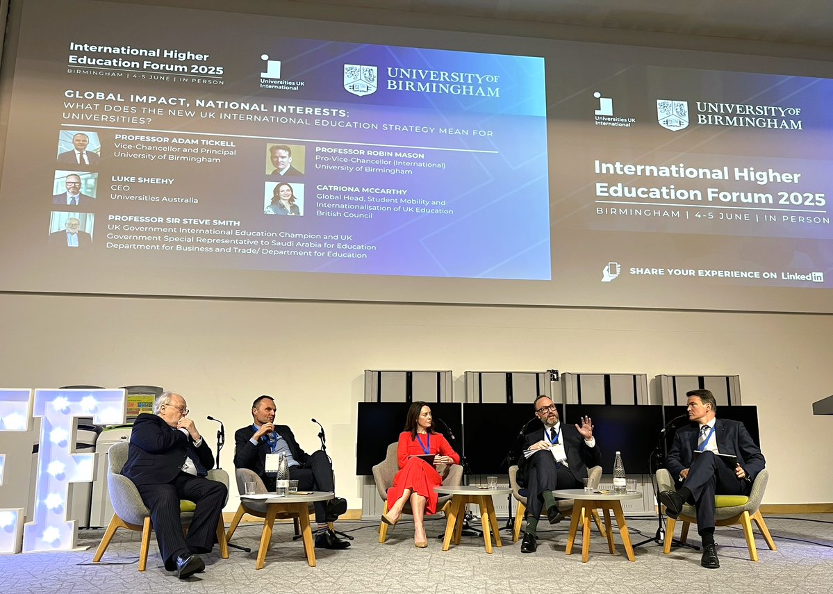 Universities Australia (@uniaus) on Twitter photo Our CEO @lukesheehyUA at a panel discussion with Professor Sir Steve Smith, UK International Education Champion, Professor Adam Tickell, Vice-Chancellor, Professor Robin Mason, Pro Vice-Chancellor International <a href="/unibirmingham/">Uni of Birmingham</a>, and Catriona McCarthy <a href="/BritishCouncil/">British Council</a> earlier this Our CEO @lukesheehyUA at a panel discussion with Professor Sir Steve Smith, UK International Education Champion, Professor Adam Tickell, Vice-Chancellor, Professor Robin Mason, Pro Vice-Chancellor International <a href="/unibirmingham/">Uni of Birmingham</a>, and Catriona McCarthy <a href="/BritishCouncil/">British Council</a> earlier this