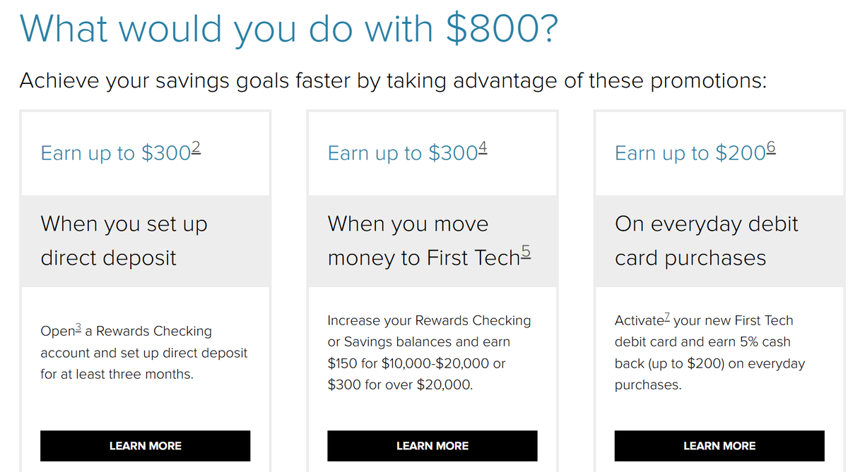 USCCStrategy's tweet photo. #FirstTech Federal #CreditUnion $300 #Checking Bonus + $300 #Savings + $200 Debit 
https://t.co/Vt9PKXIoP9 https://t.co/PBtIxxMuKo