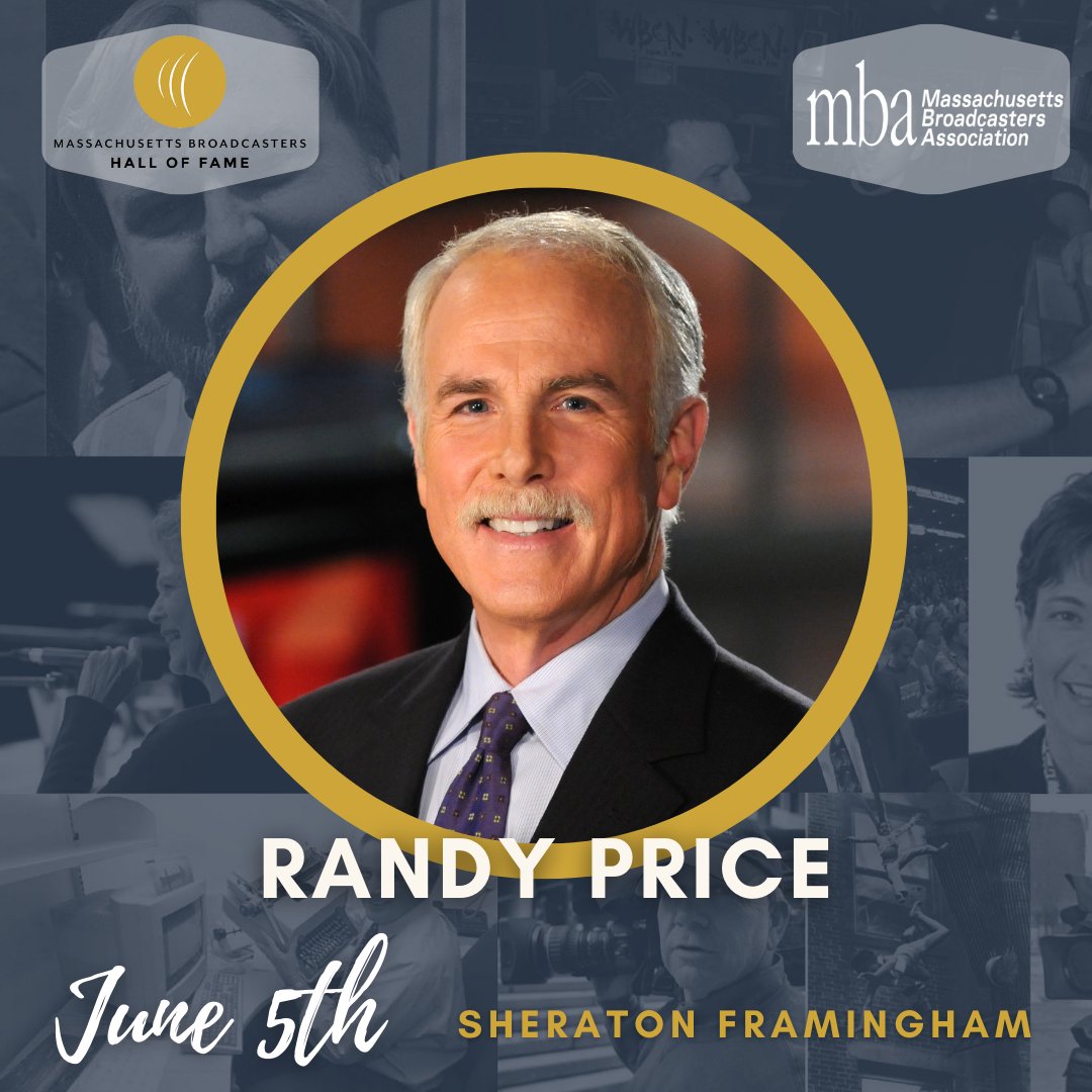 MABroadcasters's tweet photo. Our final inductee saw success as a Boston TV news anchor on not one, not two, but THREE stations during his long career.  Not only did Randy Price bring a passion for news, but he threw himself behind many causes close to his heart while in Boston.  Congratulations, Randy! https://t.co/8s5cPK9QyS