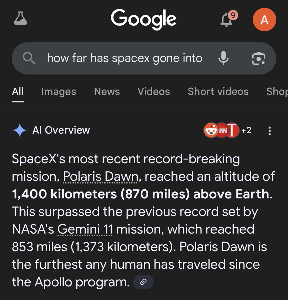 adieterman13's tweet photo. 870 miles @SpaceX?  Really think we’re going to Mars? Or even the moon “again”? Good luck breaking the firmament @elonmusk. Space is fake. https://t.co/YGQYiN3ysL