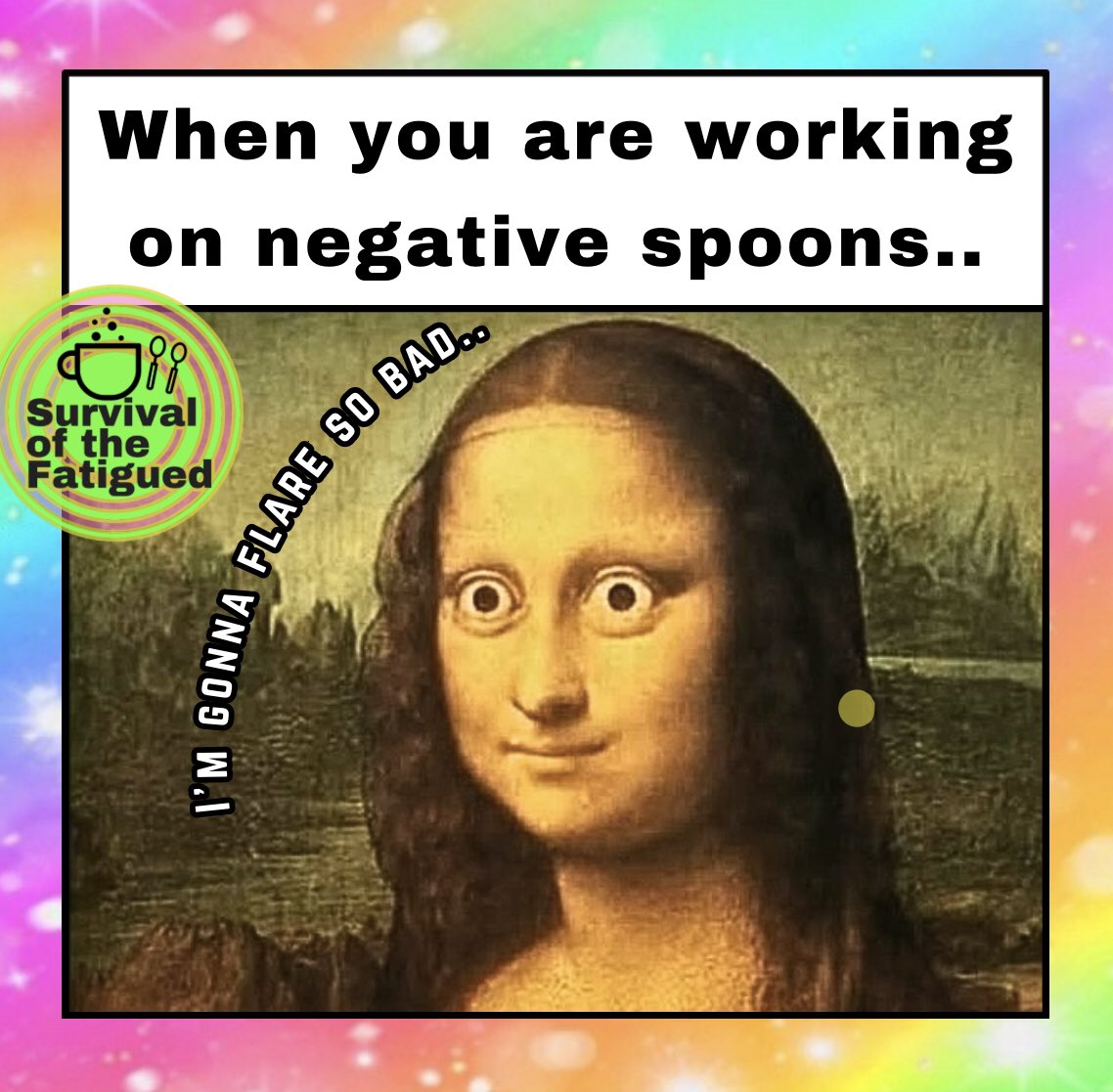 FatigueTheory's tweet photo. That “I’m gonna flare SO BAD...” feeling when you’ve pushed past your energy limits, and your body is screaming-
It’s a scary reminder of how careful we need to be with our daily routine!
Watch now:
What are my “Usable Hours”?
https://t.co/5WwsvEdedn
#mecfs #pwME #LCandME https://t.co/q8LzqWWlyv