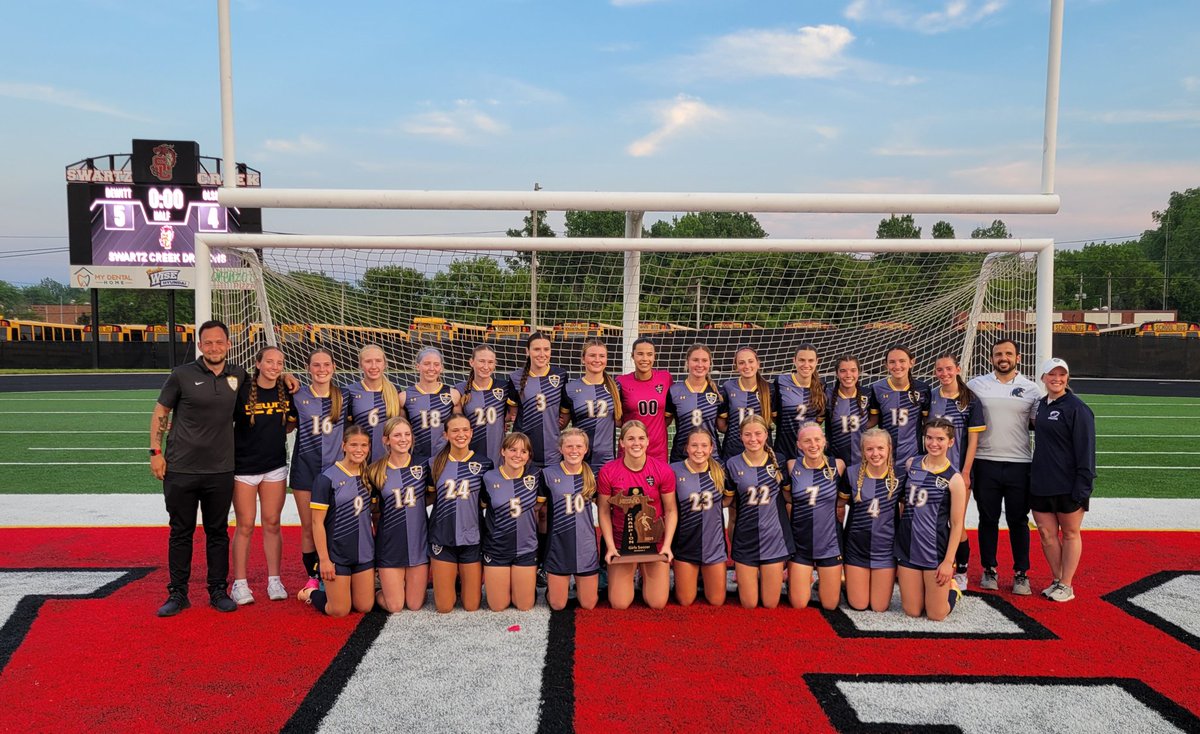 DeWitt Athletics (@dewittathletics) on Twitter photo 🚨Soccer Regional Final🚨
Girls soccer wins the Regional Championship, their 2nd consecutive. The Panthers advance to the State Semifinal on Tuesday at Waterford Kettering at 6:00 p.m.
<a href="/DewittSoccer/">DeWitt Soccer</a> 🚨Soccer Regional Final🚨
Girls soccer wins the Regional Championship, their 2nd consecutive. The Panthers advance to the State Semifinal on Tuesday at Waterford Kettering at 6:00 p.m.
<a href="/DewittSoccer/">DeWitt Soccer</a>