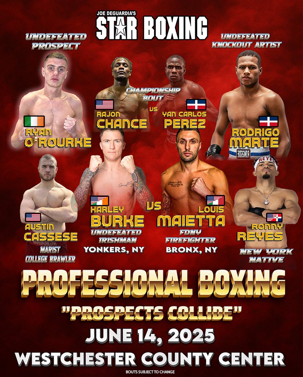 LinacreMedia's tweet photo. Back in the ring with @StarBoxing next weekend as part of a four-fight deal for 2οΈβ£0οΈβ£2οΈβ£5οΈβ£βΌοΈ
Live on https://t.co/jB0CzF3nce with many many re-airs on #MSGNetworks πΊ.
Β
#ItsGoTime #Boxing #RingAnnouncer #LinacreMediaEvents #LinacreMediaOnTV π₯πΊππ₯πͺπ₯ https://t.co/qGtyf9YaC9