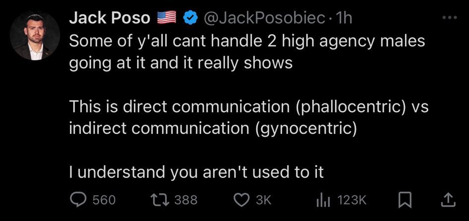 Being gay &amp; phallocentric is okay but just don’t be weird about it ok? Anyway happy Pride to everyone who enjoys watching 2 high agency phallocentric males go at it