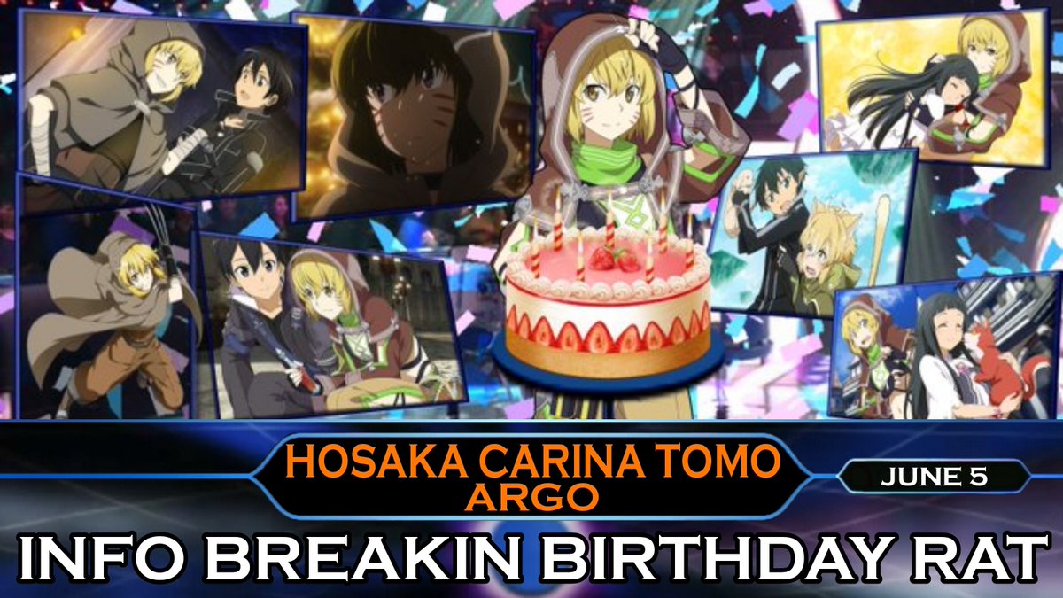 #HappyBirthdayArgo #Argo #HosakaCarinaTomo #6月5日はアルゴの誕生日 #アルゴ誕生祭2025 #アルゴ生誕祭2025 #帆坂朋生誕祭2025 #帆坂朋誕生祭2025 #アルゴ #帆坂カリーナ朋 #帆坂カリーナ朋誕生祭 #帆坂カリーナ朋生誕祭 #アルゴ誕生祭 #アルゴ生誕祭 #帆坂朋生誕祭 #帆坂朋誕生祭 #SAO_Anime
