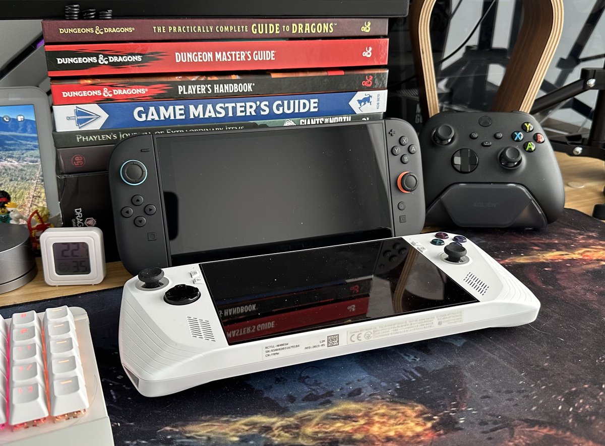 This thing is huge
It has bigger screen than ROG Ally with relatively same or even a bit smaller size
It about 1.7 XBox Series controllers long