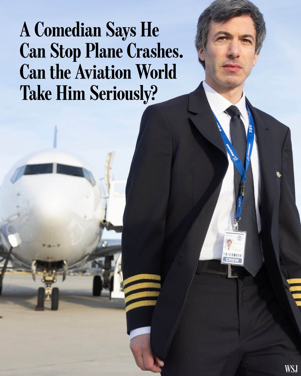 Why do planes crash? A comedian has a grand theory—and he wants to take it to Congress. 

🔗: on.wsj.com/45L8NhN