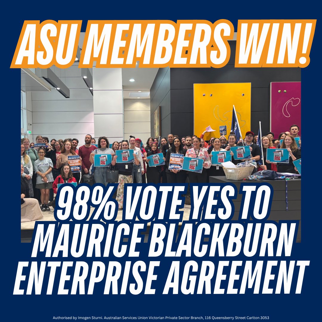 ASU Victorian Private Sector Union tweet media