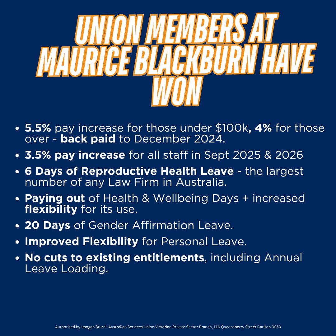 ASU Victorian Private Sector Union tweet media