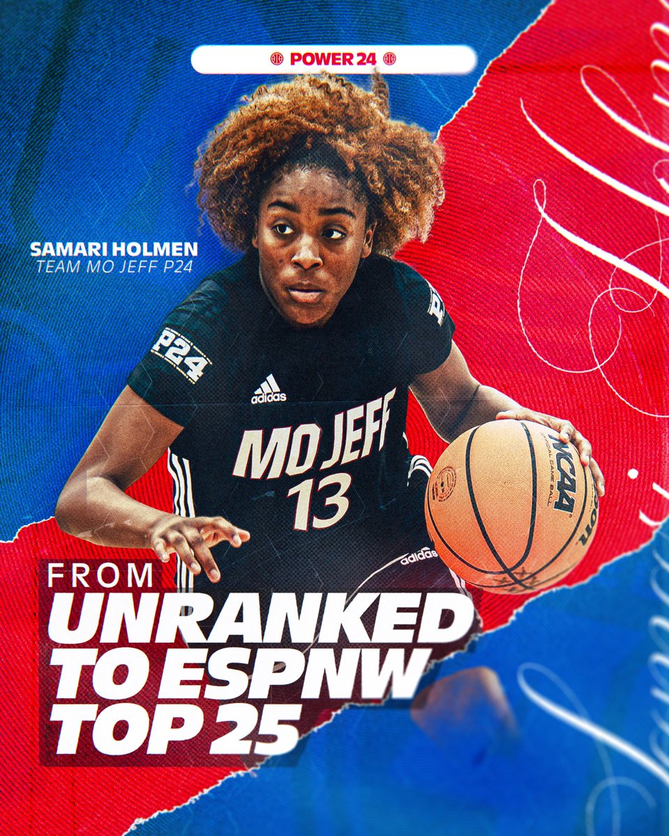Select Events Basketball (@selecteventsbb) on Twitter photo Samari Holmen debuts at No. 25 in the ESPNW rankings for 2027 📈
The <a href="/TeamMoJeff/">Team Moriah Jefferson</a> P24 guard has earned offers from TCU, SMU, Arkansas, Ole Miss, Arizona, Louisville, Texas A&M, TTU, KState, Cal, Miss St, and Houston since April 😳 Samari Holmen debuts at No. 25 in the ESPNW rankings for 2027 📈
The <a href="/TeamMoJeff/">Team Moriah Jefferson</a> P24 guard has earned offers from TCU, SMU, Arkansas, Ole Miss, Arizona, Louisville, Texas A&M, TTU, KState, Cal, Miss St, and Houston since April 😳