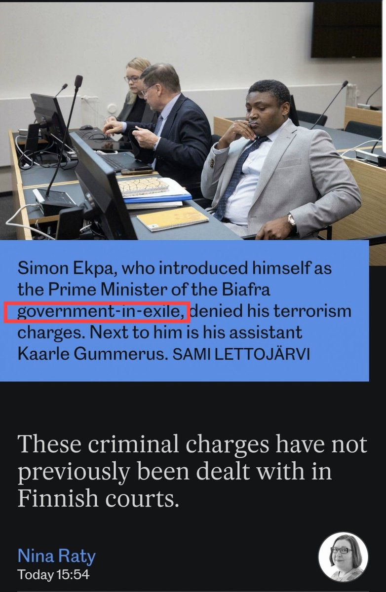 Stanley🐯 (@airborne_x1) on Twitter photo BREAKING 🚨
Fellow #Biafrans
His Excellency the Prime Minister <a href="/simon_ekpa/">Simon Ekpa</a> has made known to the word at large that he is the Prime Minister Biafra Republic Government in Exile. That he has no business with USBG🇳🇬 Nigeria. BREAKING 🚨
Fellow #Biafrans
His Excellency the Prime Minister <a href="/simon_ekpa/">Simon Ekpa</a> has made known to the word at large that he is the Prime Minister Biafra Republic Government in Exile. That he has no business with USBG🇳🇬 Nigeria.