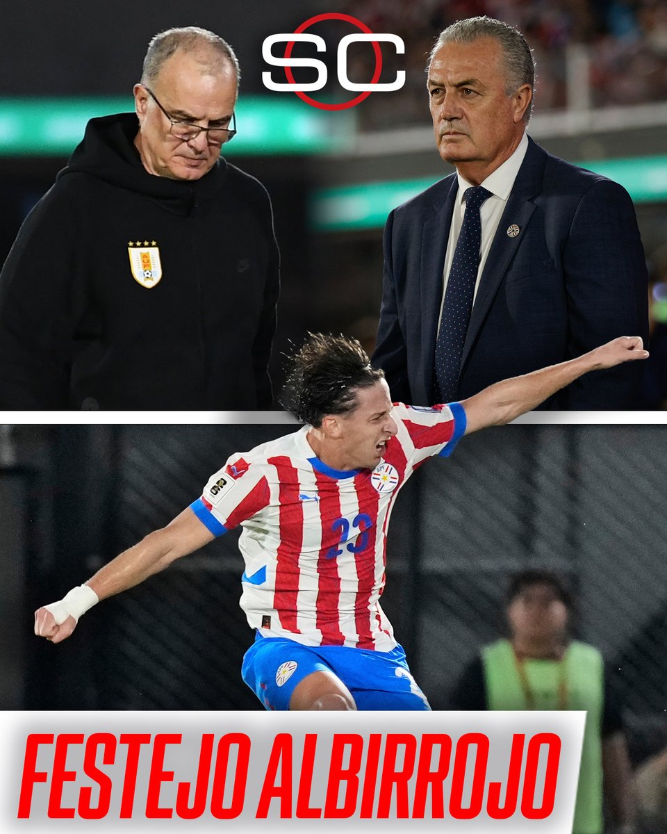 🇵🇾 ¡¡OTRA UTOPÍA Y LA ALBIRROJA ESTÁ CADA VEZ MÁS CERCA DEL MUNDIAL!! 🇵🇾 

🔥 Paraguay (3°) se hace FUERTÍSIMO en el Defensores del Chaco y en este caso venció 2-0 a Uruguay (5°) por la fecha 15 de las #EliminatoriasSudamericanas 

⚽ Goles de Matías Galarza y Julio Enciso 

🧠