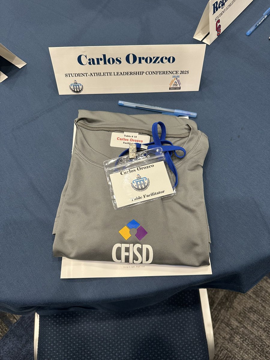 STUDENT-ATHLETE LEADERSHIP CONFERENCE 2025 was amazing! The way CFISD is pouring into our next generation of athletes is inspiring! It was an easy yes when I was asked to be a table facilitator. Shout out to the athletics department for putting together a perfect event!
