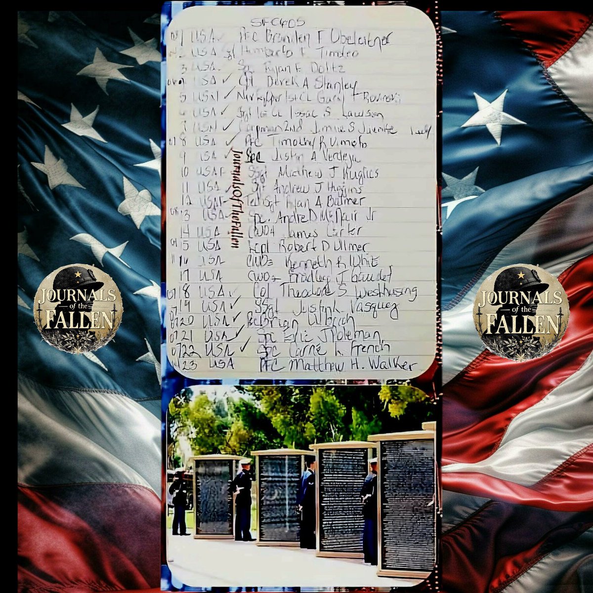 Patriots let us Honor the Fallen that gave their all on this day June 5th during the Global War On Terror . 
May they all Rest in Peace!
SemperFidelis,
ECasas 
#V1P63
#JOTF4453
#neverforgotten7050 #USA #USN #USAF #JournalsOfTheFallen43000
#TheNamesofTodaysFallen