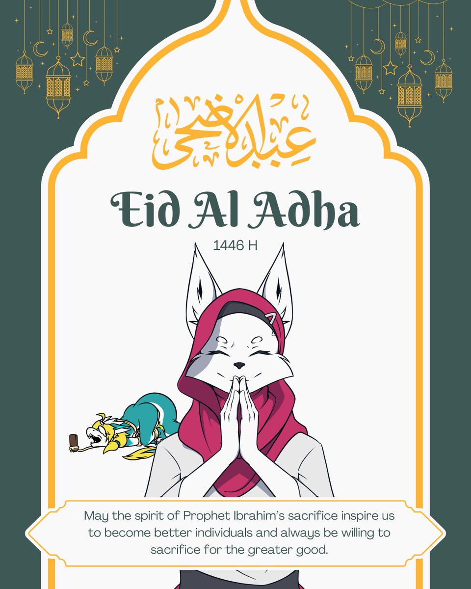 AbangFatihID's tweet image. تقبل الله منا ومنكم
Taqabbalallahu minna wa minkum
Happy eid al adha 1446H, May the spirit of Prophet Ibrahim's sacrifice inspire us to become better individuals! or their isn't?