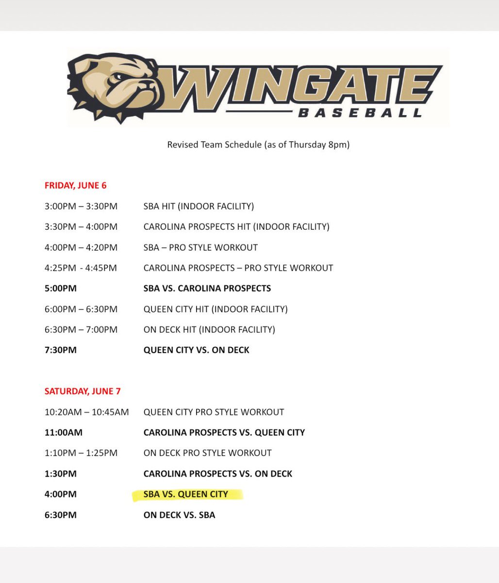 Carter Powell (@carti_p08) on Twitter photo Pumped to pitch at <a href="/WingateBaseball/">Wingate Baseball</a> on Saturday with <a href="/QCCorndogsBSB/">๐๐ช๐๐๐ฃ ๐พ๐๐ฉ๐ฎ ๐พ๐ค๐ง๐ฃ๐๐ค๐๐จ</a>!
<a href="/hylinskijake/">Jake</a> Pumped to pitch at <a href="/WingateBaseball/">Wingate Baseball</a> on Saturday with <a href="/QCCorndogsBSB/">๐๐ช๐๐๐ฃ ๐พ๐๐ฉ๐ฎ ๐พ๐ค๐ง๐ฃ๐๐ค๐๐จ</a>!
<a href="/hylinskijake/">Jake</a>