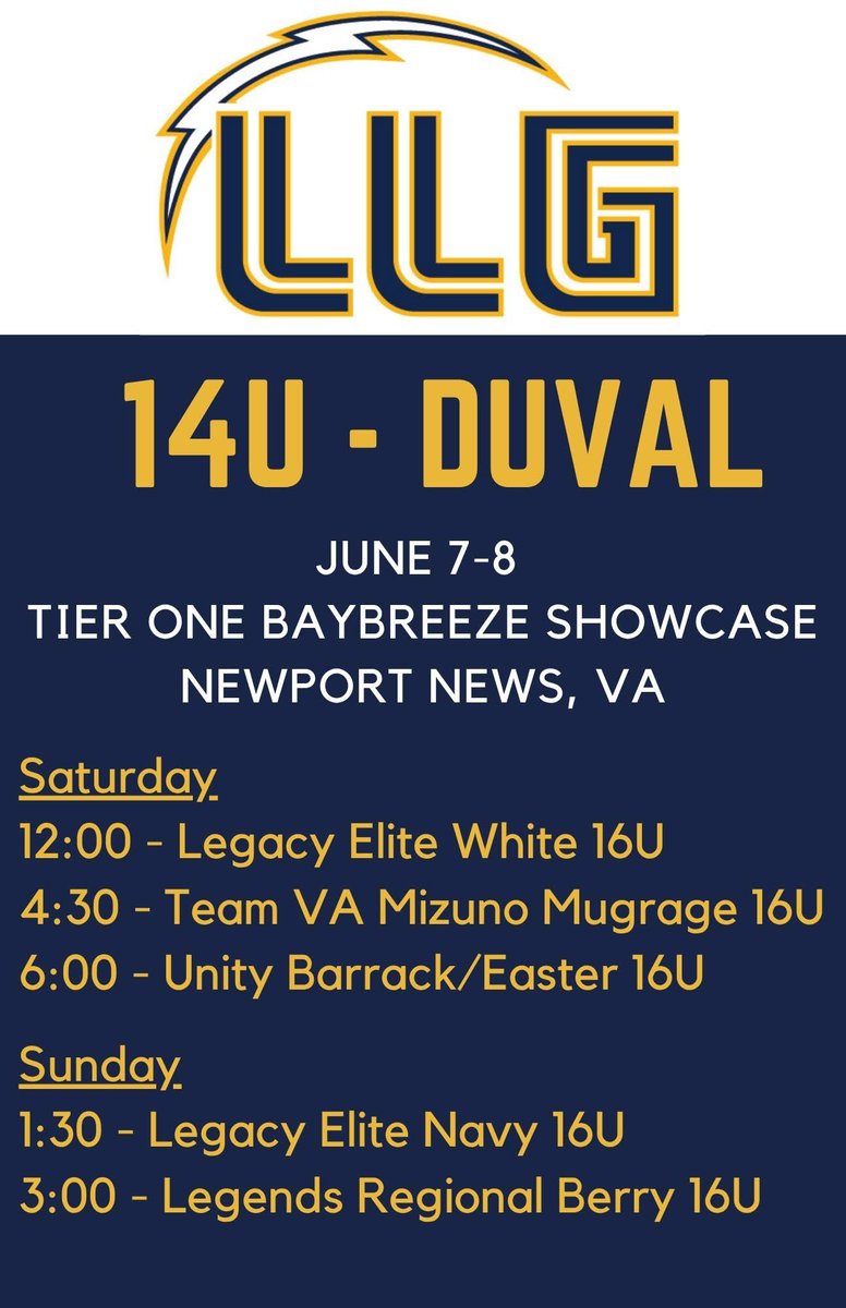 Madalynn Hurd (@madalynn_hurd) on Twitter photo Can’t wait for our first tournament this weekend! I’m excited to play some good competition to start off the year! ⚡️⚡️<a href="/Org_LLG/">Lady Lightning Gold Org Account</a> <a href="/LLGDuVal14U/">LLG - DuVal</a> <a href="/PoquosonHS_AD/">Poquoson High School Athletics Dept.</a> <a href="/CoachCarter_hu/">Coach Ashley Carter</a> <a href="/CoachANicholson/">Coach Nicholson</a> <a href="/annacoleman02/">Anna Coleman</a> <a href="/taylorsulli7/">Taylor Sullivan</a> <a href="/CoachMSmith8/">Morgan Smith</a> <a href="/paindawg45/">Gary Payne</a> Can’t wait for our first tournament this weekend! I’m excited to play some good competition to start off the year! ⚡️⚡️<a href="/Org_LLG/">Lady Lightning Gold Org Account</a> <a href="/LLGDuVal14U/">LLG - DuVal</a> <a href="/PoquosonHS_AD/">Poquoson High School Athletics Dept.</a> <a href="/CoachCarter_hu/">Coach Ashley Carter</a> <a href="/CoachANicholson/">Coach Nicholson</a> <a href="/annacoleman02/">Anna Coleman</a> <a href="/taylorsulli7/">Taylor Sullivan</a> <a href="/CoachMSmith8/">Morgan Smith</a> <a href="/paindawg45/">Gary Payne</a>