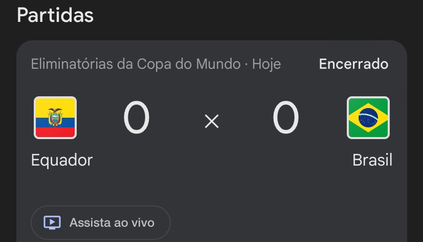 FIM DE JOGO

o que acharam da estreia do Ancelotti no comando da Seleção?

bom… pelo menos não perdemos, já é uma evolução