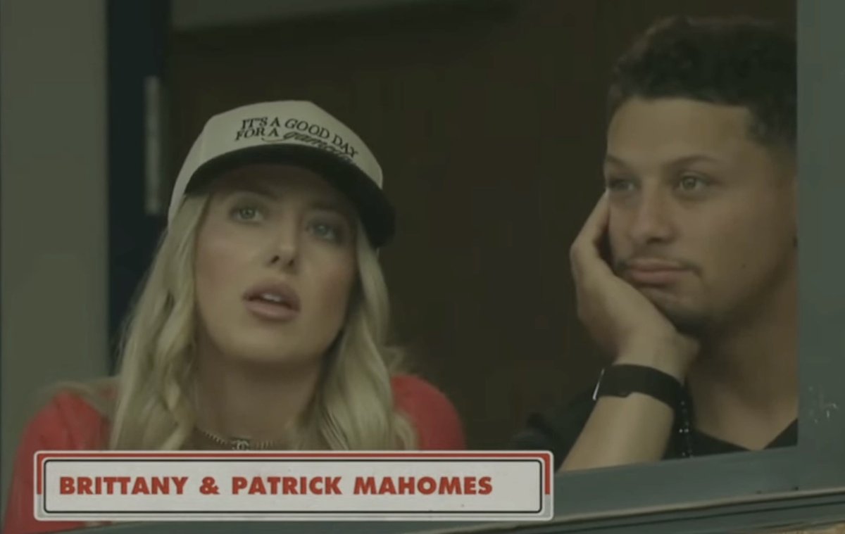 Patrick and Brittany Mahomes in attendance for the Women's College World Series to support Texas Tech
