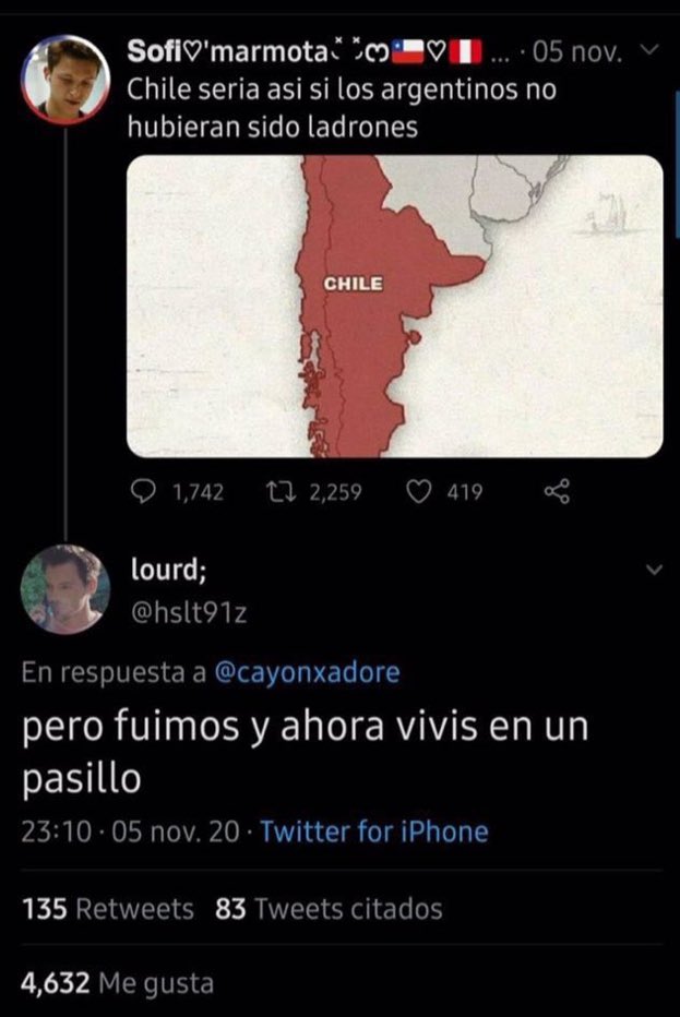 siempre que juegan argentina vs chile me acuerdo de este tuitazo y m rio sola
