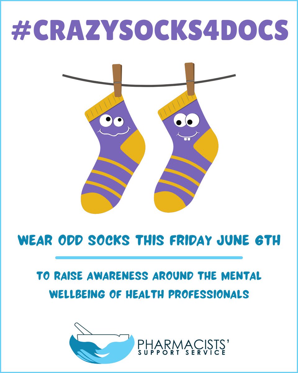 supportforpharmacists (@auspharmsupport) on Twitter photo It's <a href="/crazysocks4Docs/">crazysocks4docs</a> Day! Wear your crazy socks to highlight the mental wellbeing of health professionals 💙 If you’re a healthcare worker concerned about mental health, check out The Essential Network by
<a href="/blackdoginst/">Black Dog Institute</a>:
blackdoginstitute.org.au/the-essential-…
#crazysocks4docs It's <a href="/crazysocks4Docs/">crazysocks4docs</a> Day! Wear your crazy socks to highlight the mental wellbeing of health professionals 💙 If you’re a healthcare worker concerned about mental health, check out The Essential Network by
<a href="/blackdoginst/">Black Dog Institute</a>:
blackdoginstitute.org.au/the-essential-…
#crazysocks4docs