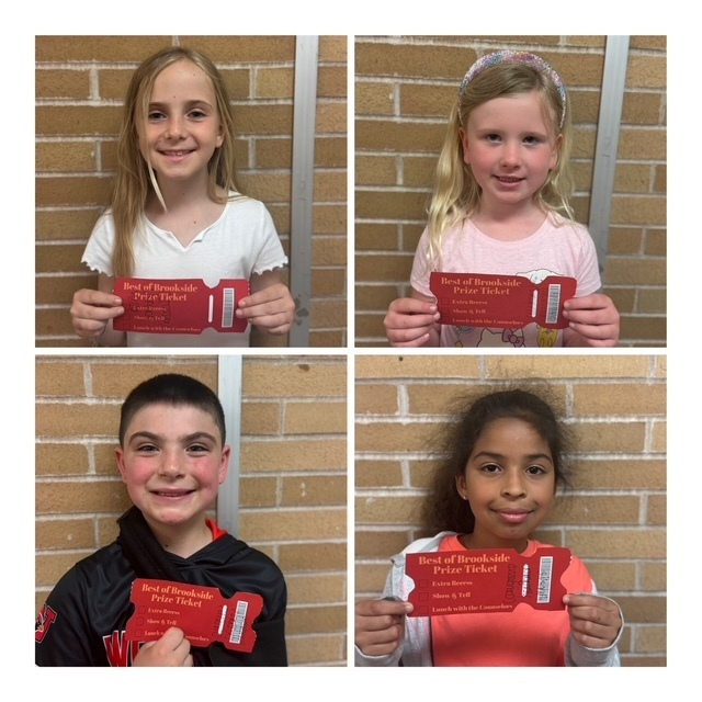 Brookside students continue to shine!  Our May winners showed outstanding character and made positive choices all month long. We are so proud of each of them! #BESTatBrookside