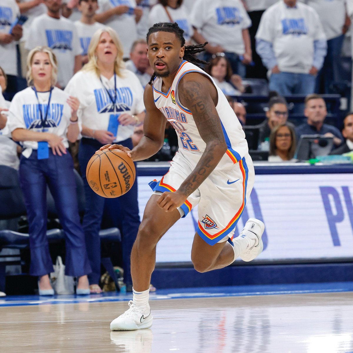 FUN FACT: Cason Wallace is the fifth NBA player in the last 20 postseasons, and the first since Alex Caruso in 2020, to have their first career postseason start happen in the #NBAFinals. 👏👏

#ThunderUp