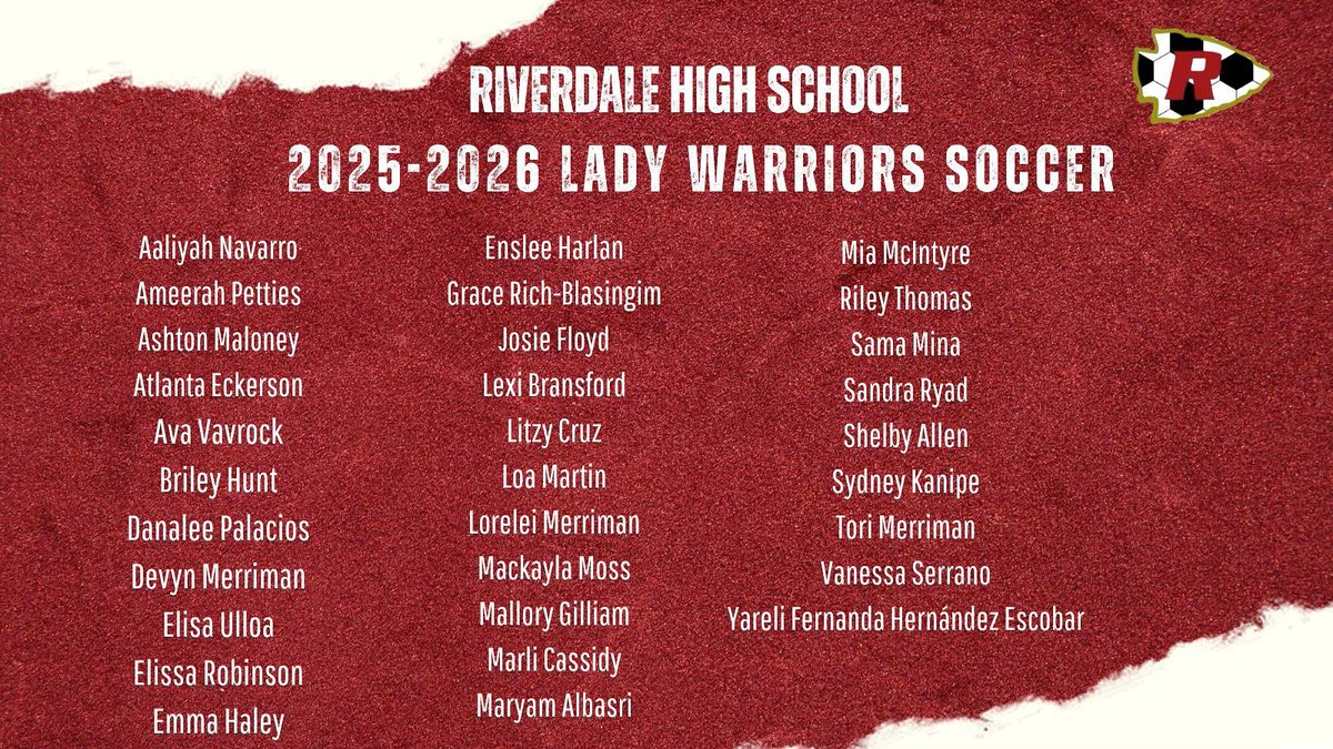 Your 2025-2026 Lady Warriors. Time to go to work! ⚽️🏹