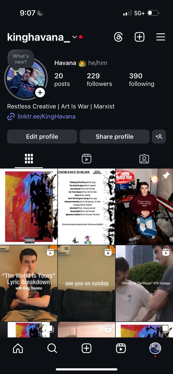 If yall fw me go follow me on IG! An easy way to support me and to keep up with my music going forward