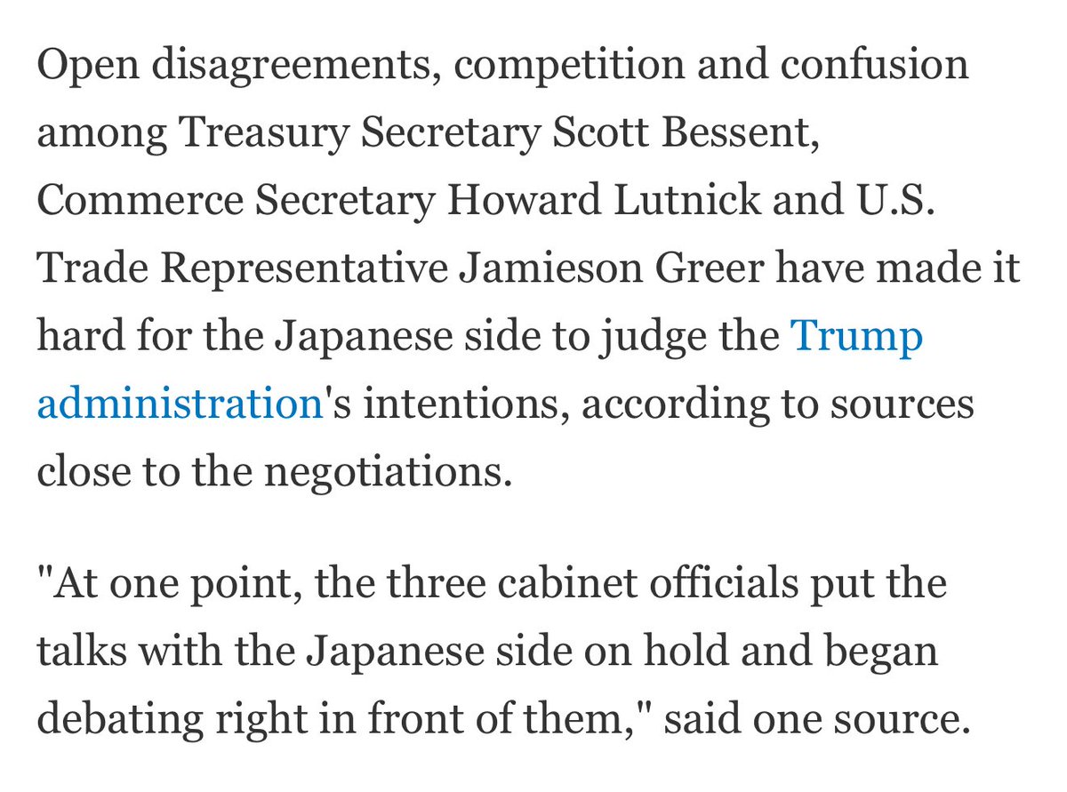 This is how the Japan trade talks are going 😭😭😭