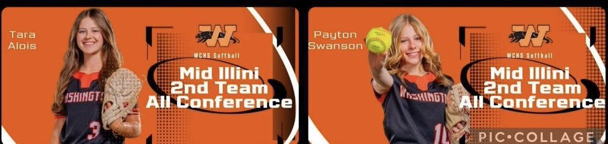 Flames08SB's tweet image. Congrats to Flames 08ers Tara Alois and Payton Swanson on their Mid Illini All Conference selections!