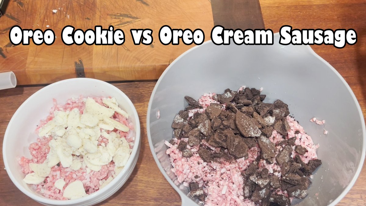 Oreo Cookie vs Oreo Cream Sausage: youtu.be/2ye1R4_jZzU