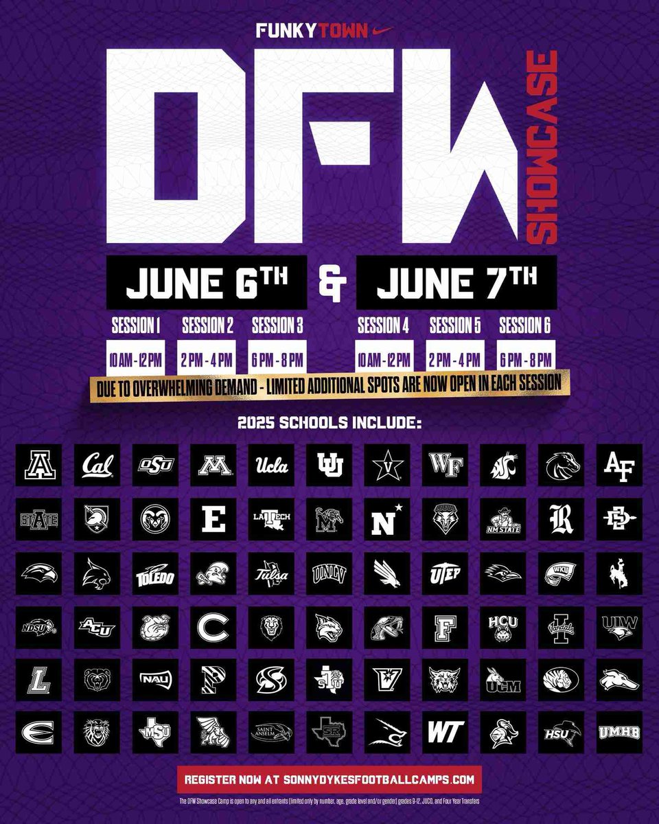 CadeWallace2026's tweet image. I WILL BE at TCU JUNE 6 session ONE !!! 

@Coach_DeLay @coachphilvc @CoachJ_O @CoachC_Osunde #justwork